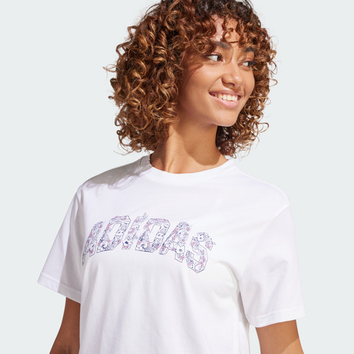 Playera adidas Casual Tech Illustrate Mujer Blanco Jj4043