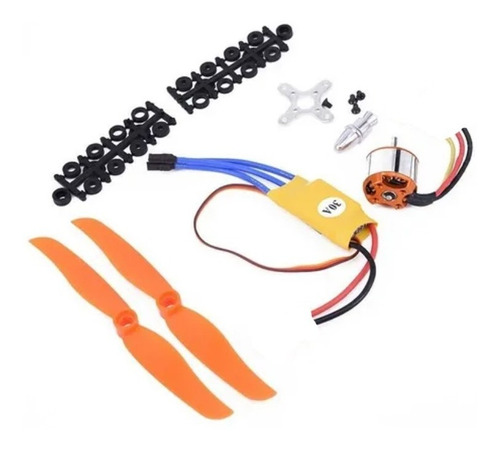 Kit Motor Brushless 2200kv + Controlador Velocidad + Helices