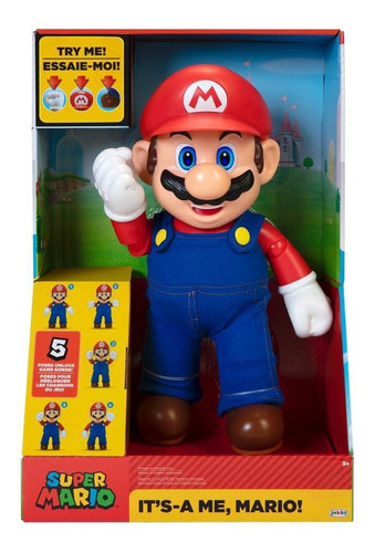 Super Mario - Boneco Articulado Com Som
