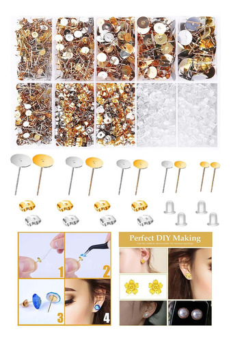 Conjunto De Fabricación De Joyas Con Caja Plata Dorada