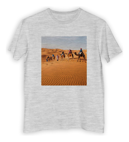 Remera Niño Desierto Sahara Camellos Paseo En Duna