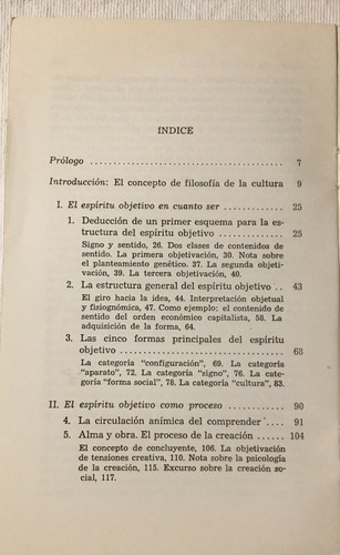 Libro Teoria Del Espiritu Objetivo Hans Freyer Ed. Sur
