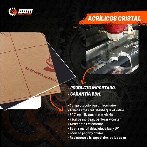 Placa A Medida Plancha De Acrilico Cortes Personalizada Bbm