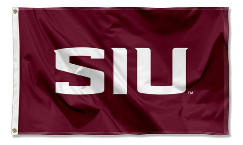 Bandera Con Ojal Grande Con Logotipo De Salukis Siu Del Sur 