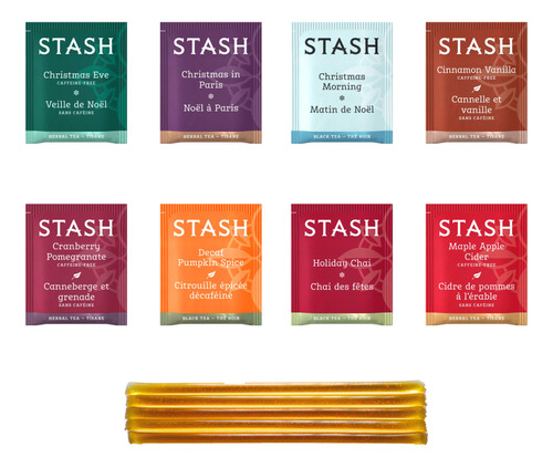 Stash Tea - Caja De Regalo De Muestra De Sabor Navideño (4.