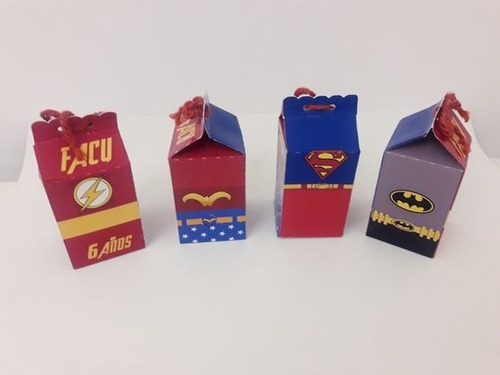 Cajitas  Golosineras Milkbox Superheroes Mod 1 X 10 Uni