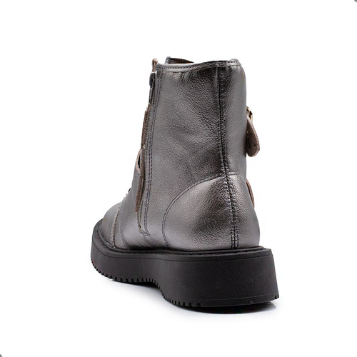 Borcegos Moleca Mujer Cordones Plataforma Cinto Cierre Bruna