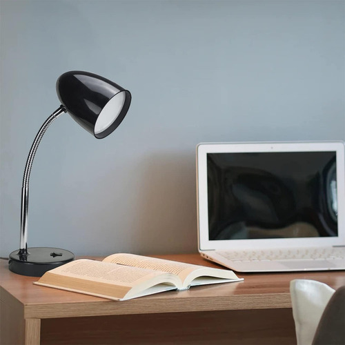 W Lámpara De Escritorio Led, Cuello De Cisne Flexible Con