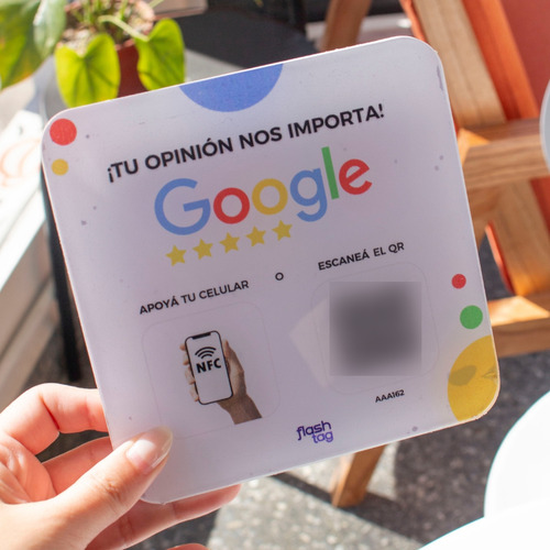 Flash Tag Cartel Reseñas Para Google - Aumentá Tu Reputación