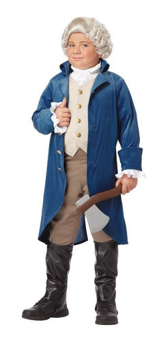 Disfraz Colonial George Washington Para Niños Envio Gratis C