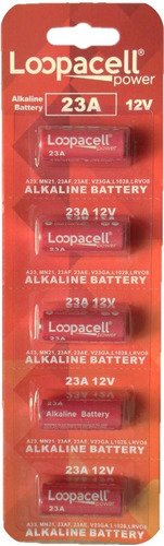 Loopacell Bateria Alcalina A23 23a 12v (paquete De 5)