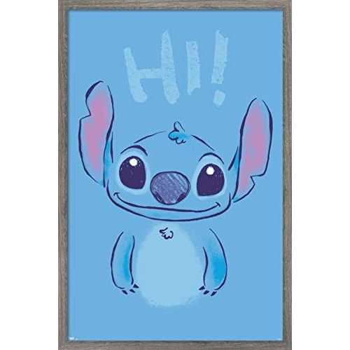 Póster De Pared De Disney Lilo Y Stitch Hi, 22.375  X ...