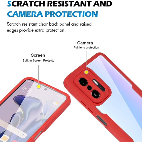 Imagen 7 de 10 de Funda De Teléfono Acrílico+tpu Para Xiaomi Mi 11t/11t Pro