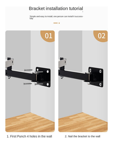 Soporte Para Tableta De Montaje En Pared, Ajustable, Brazo L