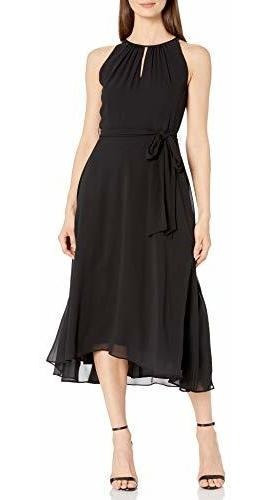 Vestido Hi-lo Con Cuello Fruncido Para Mujer De Tahari Asl