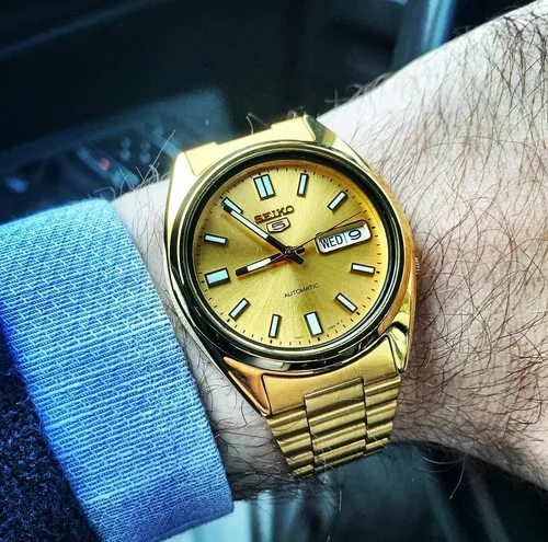 Reloj seiko automático dorado hotsell