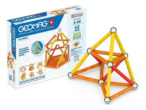 Juegos Mageneticos Wabro Geomag 42 Piezas Reciclado Panels