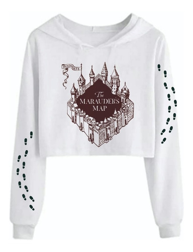 Sudadera Corta - Mapa Del Merodeador ( Harry Potter )