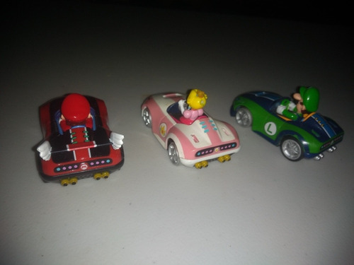 Mario Kart Vehículo Pull Speed Original Nintendo Peach Luigi (Usado)