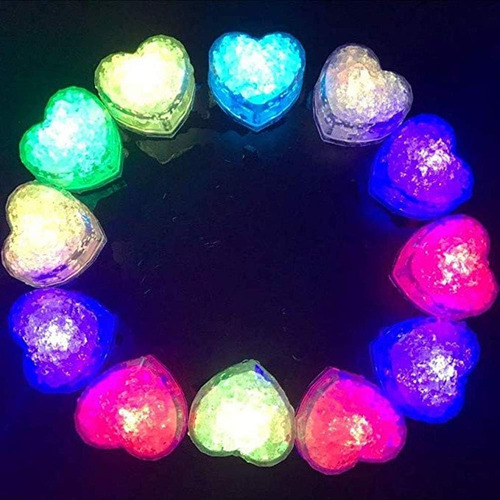 48cubos De Hielo Con Led Impermeable Con Parpadeo Multicolor