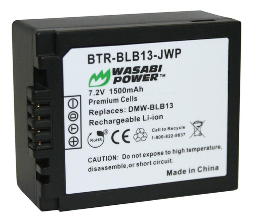 Power Bateria Para Panasonic Dmw-blb13 Lumix Dmc-g1 Dmc-g2