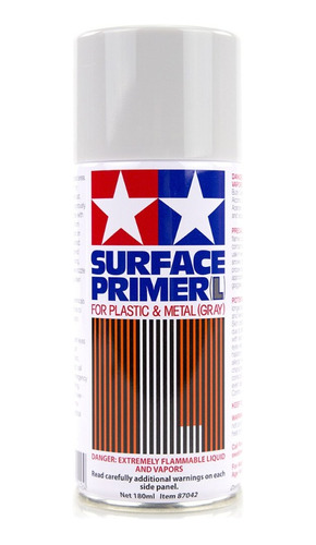 Primer Gris Aerosol De 180ml   By Tamiya # 87042