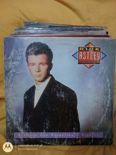 Vinilo Rick Astley Siempre Que Necesites A Alguien Si3