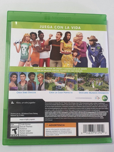 The Sims 4 Xbox One / Original / Disco Físico / Garantía (Reacondicionado)