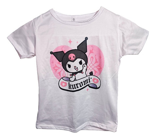 Falda Short Kuromy Lila Con Playera Estampada