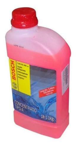 Liquido Refrigerante Anticongelante Bosch 1 L. Rosado