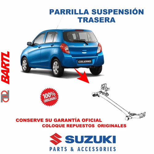 Parrilla Suspensión Tras Original Suzuki Celerio 2014-2017