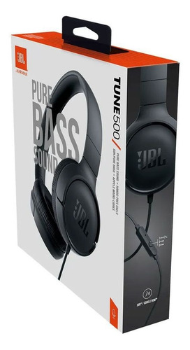 Fone De Ouvido Tune 500 Com Fio E Microfone Preto Jbl