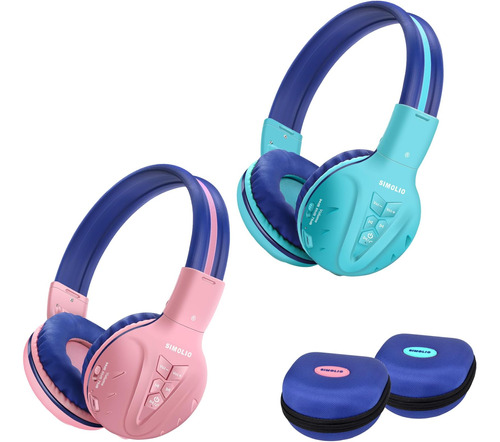 2 Pack Simolio Auriculares Inalámbricos Bluetooth Niños Con