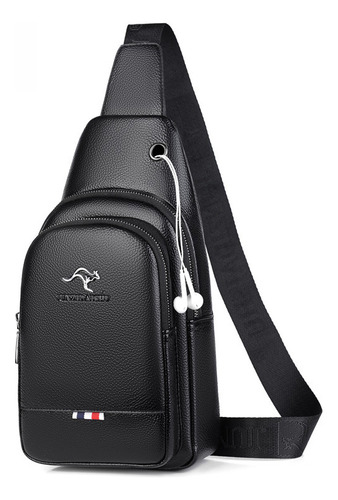 Bolso De Pecho De Cuero Pu Para Hombre De Moda
