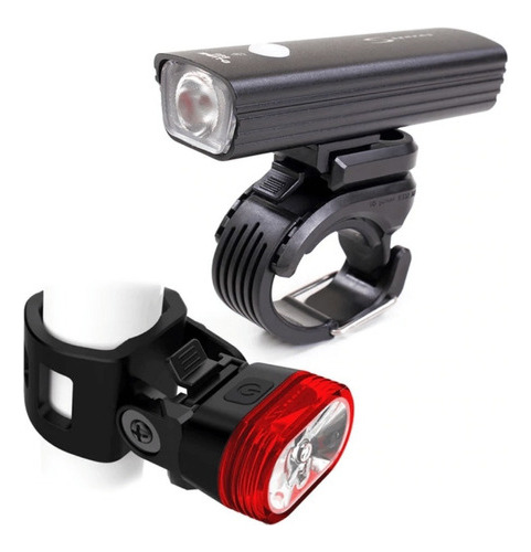 Farol E Vista Light Serfas Esc-605 Alumínio 162g 650 Lúmens Cor Preto