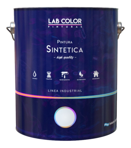 Pintura Sintética Color Aluminio Brillante 20 Litros