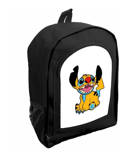 Mochila Negra Infantil Nena Nene Pikachu Anime Rr22