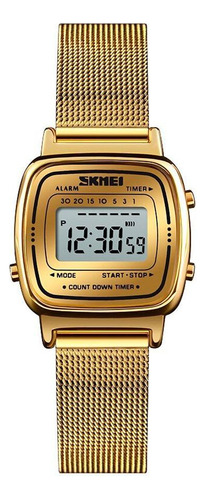 Relógio Feminino Skmei Digital 1252 - Dourado