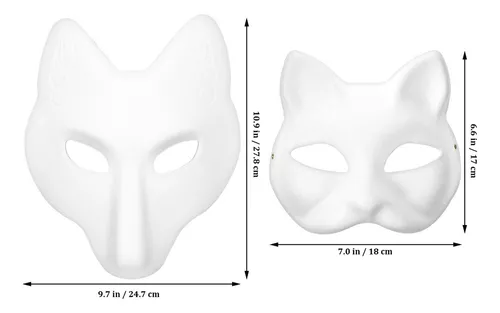 como fazer máscara de therian de papel