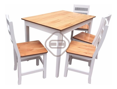 Juego De Comedor Sillas Y Mesa Paraiso Laqueadas Premium
