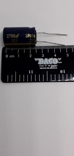 10 Pack Capacitor Electrolitico 2700uf, 25v Mce Radial