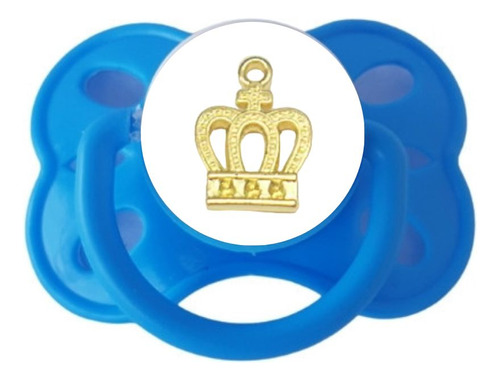 Chupeta Magnética Ímã Embutido Bb Reborn+ 1 Imã Várias Cores Cor Azul Royal(enfeite Aleatório)