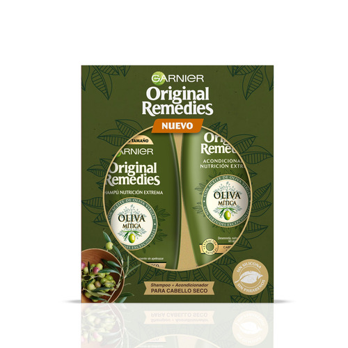 Imagen 2 de 3 de Pack Shampoo+acondicionador Oliva Mitica Original Remedies