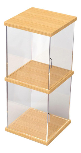 Vitrina Transparente Para Coleccionables, Caja De 2 Capas S