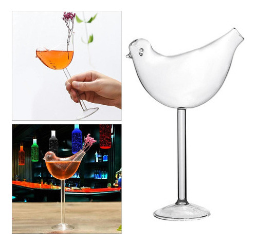 * Vasos Para Bebidas De Cóctel Con Forma De Pájaro Para