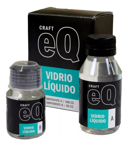 Vidrio Liquido 2 Componentes Eq Arte Resina Epoxi