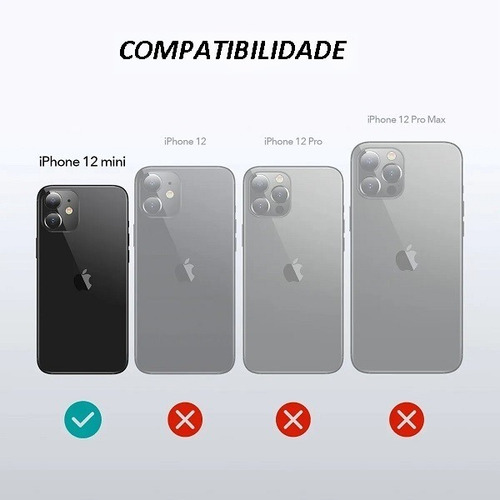 Imagem 2 de 4 de Película Nanoshield Fosca iPhone 12 Mini 5.4 Hprime