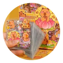 Comprar Kit 20 Cartelas De Adesivos Capivara Papelaria Fofa Kawaii