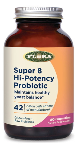 Flora - Super 8 Probiotico De Alta Potencia, 42 Mil Millones