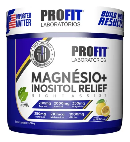 Magnésio + Inositol Relief: Suplemento Para Melhor Sabor Maracujá